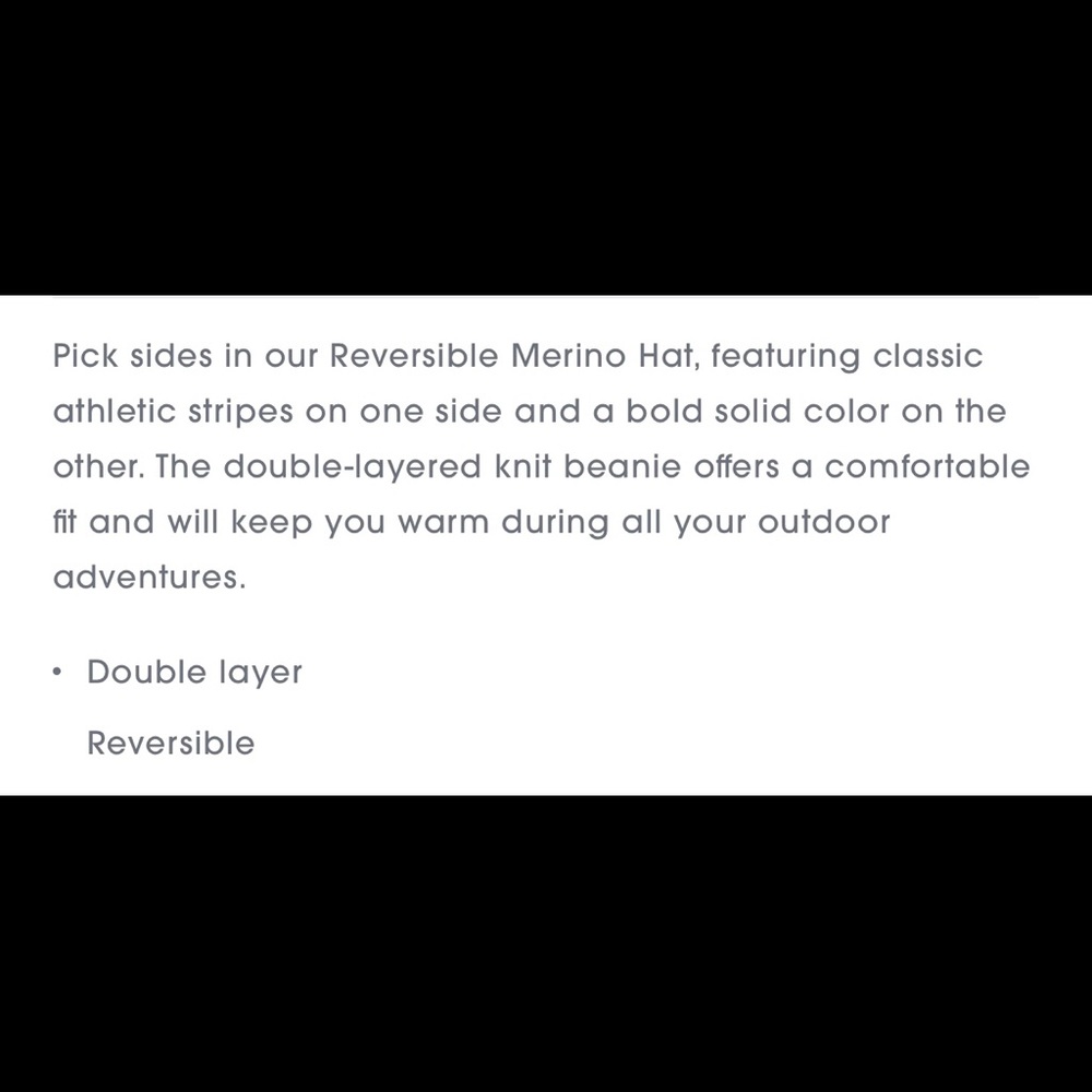 🆕 Tory Burch Tory Sport Reversible Merino Hat - Picture 8 of 8